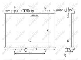 Nrf 58226A - RADIADOR ALU MECHAN CITROEN C2 03-