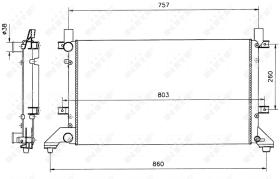Nrf 58240 - RADIADOR ALU MECHAN VW LT 28 96-
