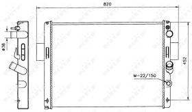 Nrf 58243 - RADIADOR ALU MECHAN IVECO DAILY I 9