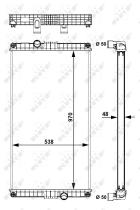 Nrf 58248 - RADIADOR ALU BRAZED VOLVO B12B 92-
