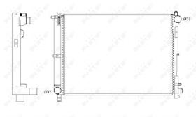Nrf 58263 - RADIADOR ALU BRAZED CHRYSLER (USA)