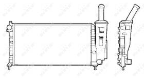 Nrf 58273 - RADIADOR ALU MECHAN FIAT PUNTO 99-