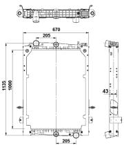 Nrf 58280 - RADIADOR ALU BRAZED DAF 85CF 98-