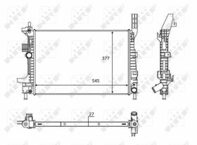 Nrf 58284 - RADIADOR ALU BRAZED FORD FOCUS 1.6