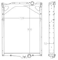Nrf 58286 - RADIADOR VOLVO BUS B6,B7 91-