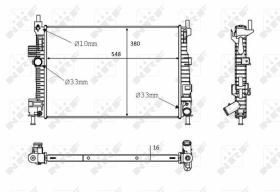 Nrf 58289 - RADIADOR ALU BRAZED FORD C-MAX 1.6