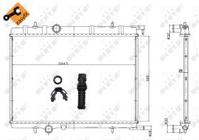 Nrf 58308 - RADIADOR ALU BRAZED CITROEN BERLING