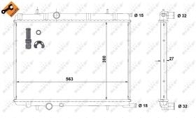 Nrf 58311 - RADIADOR ALU BRAZED CITROEN XSARA 0