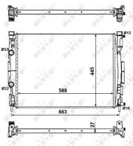 Nrf 58329 - RADIADOR ALU BRAZED RENAULT GRAND S