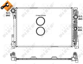 Nrf 58335 - RADIADOR ALU BRAZED MERCEDES C200 0