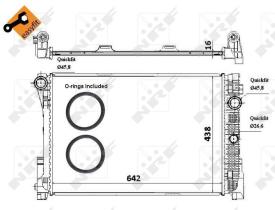Nrf 58336 - RADIADOR ALU BRAZED MERCEDES C180 0