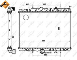 Nrf 58347 - RADIADOR ALU BRAZED PEUGEOT 406 00-