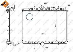 Nrf 58351 - RADIADOR ALU BRAZED CITROEN C5 00-