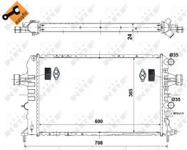 Nrf 58355 - RADIADOR ALU BRAZED OPEL VAUXHALL A