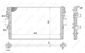 Nrf 58361 - RADIADOR ALU MECHAN IVECO DAILY III