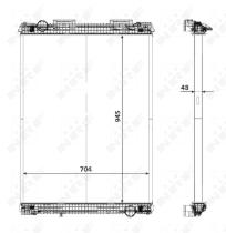 Nrf 58371 - RADIADOR ALU BRAZED MAN F2000 94-