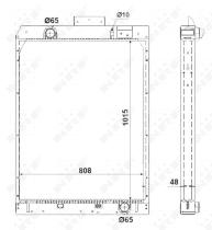 Nrf 58380 - RADIADOR ALU BRAZED MERCEDES CITARO