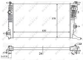 Nrf 58388 - RADIADOR ALU BRAZED RENAULT MEGANE