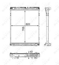 Nrf 58401 - RADIADORES TRUCK MAN MAN TG/TGA