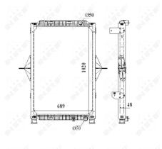 Nrf 58402 - RADIADOR ALU BRAZED RENAULT TRUCKS