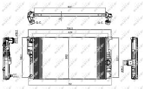 Nrf 58411 - RADIADOR ALU BRAZED BMW 1 3 SERIES