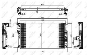 Nrf 58413 - RADIADOR ALU BRAZED BMW 3 SERIES 01