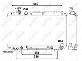 Nrf 58415 - RADIADOR ALU BRAZED TOYOTA RAV4 AT