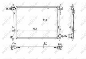 Nrf 58451 - RADIADOR ALU BRAZED HYUNDAI I20 1.2