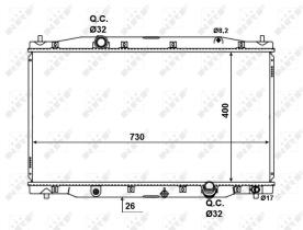Nrf 58457 - RADIADOR ALU BRAZED HONDA CR-V 2.2