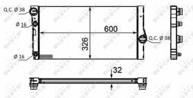 Nrf 58466 - RADIADOR ALU BRAZED BMW 5 3.0 D 10-