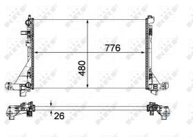 Nrf 58482 - RADIADOR ALU MECHAN RENAULT MASTER
