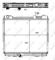 Nrf 58484 - RADIADOR ALU BRAZED NISSAN CABSTAR