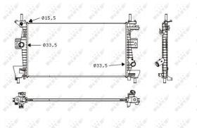 Nrf 58487 - RADIADOR ALU BRAZED FORD FOCUS 1.6