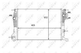 Nrf 58488 - RADIADOR ALU BRAZED RENAULT SCENIC