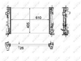 Nrf 58492 - RADIADOR ALU BRAZED ALFA ROMEO GIUL