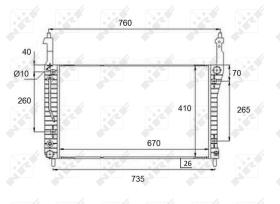 Nrf 58509 - RADIADOR ALU BRAZED CHEVROLET CAPTI