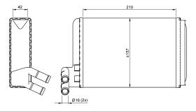 Nrf 58524 - CALENTADOR VW GOLF 74-
