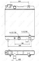 Nrf 58659 - RADIADOR ALU MECHAN FIAT PANDA 80-