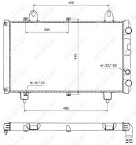 Nrf 58666 - RADIADOR ALU BRAZED CITROEN C25 81-