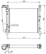 Nrf 58687 - RADIADOR FIAT UNO 55 SL/60 1,1I/60