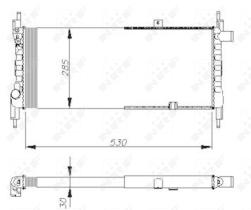 Nrf 58711 - RADIADOR ALU MECHAN OPEL VAUXHALL C