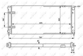 Nrf 58712 - RADIADOR ALU MECHAN VW GOLF 83-