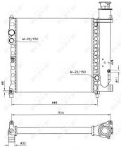 Nrf 58714 - RADIADOR ALU BRAZED PEUGEOT 309 85-
