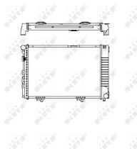 Nrf 58719 - RADIADOR ALU BRAZED MERCEDES 200 D/