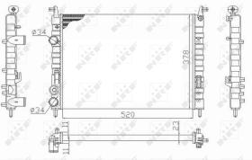 Nrf 58726 - RADIADOR ALU MECHAN FIAT SIENA 1.6