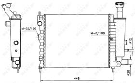 Nrf 58736 - RADIADOR ALU BRAZED CITROEN AX 86-
