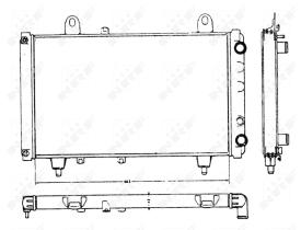 Nrf 58749 - RADIADOR ALU BRAZED CITROEN C25 81-