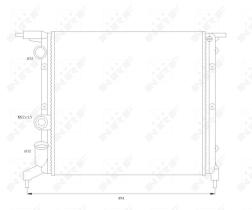 Nrf 58785 - RADIADOR ALU MECHAN RENAULT 19 88-