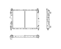 Nrf 58791 - RADIADOR CU ALFA ROMEO 145 94-
