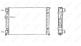 Nrf 58819 - RADIADOR ALU MECHAN VW GOLF 91-
